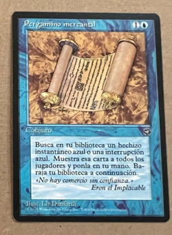 Merchant Scroll (Spanish Language)- Homelands -MTG - Magic the Gathering - Image 1