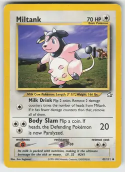 Miltank Uncommon Neo Genesis 041/111 Pokemon - Image 1