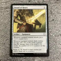 Mtg Magic The Gathering Sword Of Hours NM Forgotten Realms #61 - Image 1
