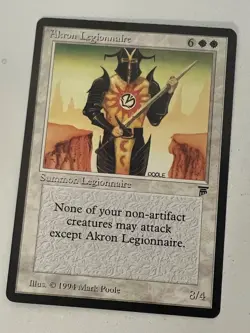 Magic the Gathering MTG Legends Akron Legionnaire LP (Beta Bob) - Image 1