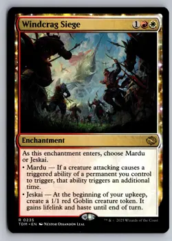 Windcrag Siege 235 R Tarkir: Dragonstorm Magic: The Gathering NM/M - Image 1