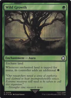 Wild Growth Fallout Foil Common #208 NM MTG - Image 1