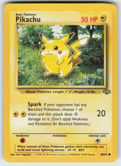 Pikachu Common Jungle 60/64 Pokemon - Image 1