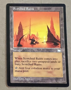 Scorched Ruins - Weatherlight - MTG - Magic the Gathering - Image 1