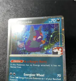 Pokemon Morpeko 121/182 Play! Prize Pack Series -Cosmo Holo w/ Swirl💫 -NM 1F #1 - Image 1