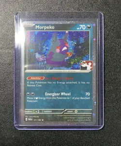 Pokemon Morpeko 121/182 Play! Prize Pack Series -Cosmo Holo w/ Swirl💫 -NM 1F #1 - Image 3