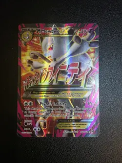 Rare Pokemon TCG M Mewtwo EX 160/162 Breakthrough Ultra Rare Full Art Holo - Image 1