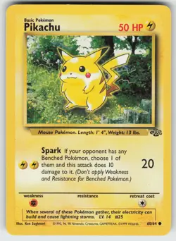 Pikachu Common Jungle 60/64 Pokemon - Image 1