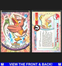Farfetch'd 1999 Topps Pokemon TV Animation Edition Lightly Played Base 83 - Image 3