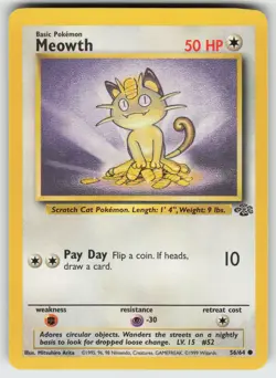 Meowth Common Jungle 56/64 Pokemon - Image 1
