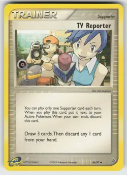 TV Reporter Uncommon Dragon 88/97 Pokemon - Image 1