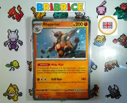 Carte pokemon Rhyperior Rhinastoc SCR 76/142 COSMOS HOLO SWIRL 🌀 EN - Image 1