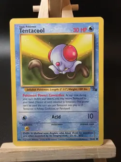 Pokemon TCG Tentacool Fossil Set 56/62 LP - Image 1