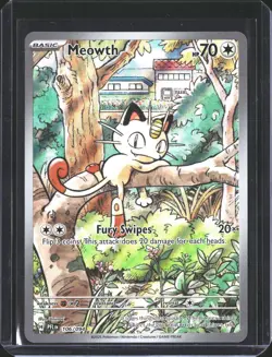 Meowth 106/094 Illustration Rare Phantasmal Flames Pokemon NM/M - Image 1