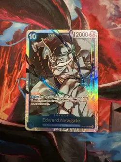 Edward Newgate Super Rare (SR) OP13-042 Carrying On His Will English Foil - Image 1