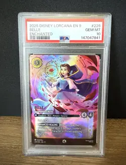 Belle Accomplished Mystic Enchanted Disney Lorcana 226/204 PSA 10 - Image 1