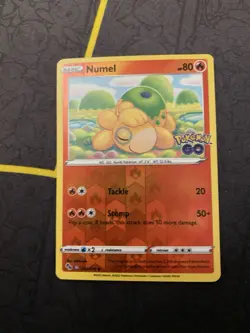 Numel Reverse Holo Unpeeled Ditto Pokemon Go Card 013/078 Near Mint - Image 1