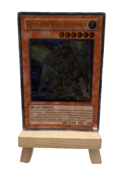 YU-GI-OH! GLAS-EN017 GLADIATOR BEAST ALEXANDER ULTIMATE RARE YUGIOH CARD - Image 1