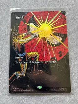 Shock - Borderless - M 0027- Foil - Marvel's Spider-Man- NM/M - Image 1