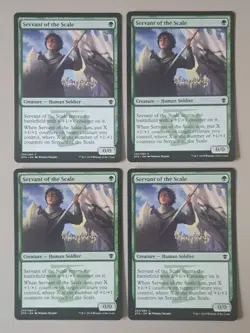 4x Servant of the Scale - MTG Dragons of Tarkir DTK Common Excellent (EX) - Image 1