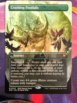 Crashing Footfalls Card Magic the Gathering SPG M 0025 RARE BOARDERLESS - Image 1