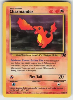 Charmander Common Team Rocket 50/82 Pokemon - Image 1