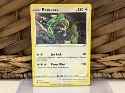 Pokemon TCG Rayquaza - SWSH029 Sword & Shield Black Star Promo NM-/LP+ White Dot - Image 1