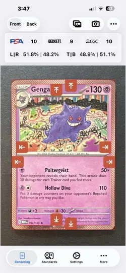 ** 5 swirls Gengar 094/165 Pokemon 151 Sams Promo NM Gradable PSA READ - Image 2