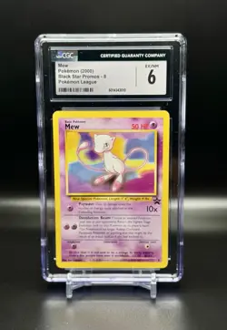 CGC 2000 Pokemon TCG Pokemon League Mew #8 WOTC Black Star Promo - Image 1