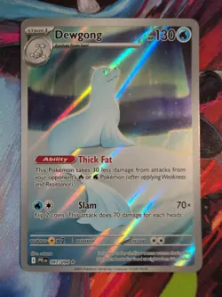 Pokemon TCG Dewgong Illustration Rare ME02: Phantasmal Flames 97/94 Near Mint - Image 1