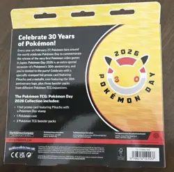 Pokemon TCG Pokemon Day 2026 30th Anniversary Box Promo Pikachu English - Image 2