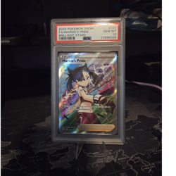 Pokemon 2022 Marnie's Pride Brilliant Stars Full Art Holo PSA 10 #171 - Image 1