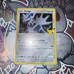 DIALGA LP- Mint Holo Rare Pokemon Card 25th Anniversary Celebrations 020/025 - Image 1