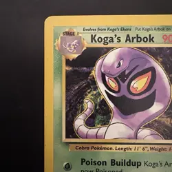 Pokemon Vintage Non-Holo Rare Koga's Arbok 25/132 Gym Challenge WotC - Image 2