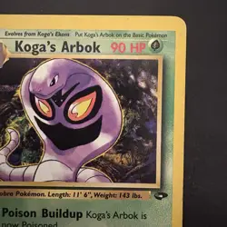 Pokemon Vintage Non-Holo Rare Koga's Arbok 25/132 Gym Challenge WotC - Image 3