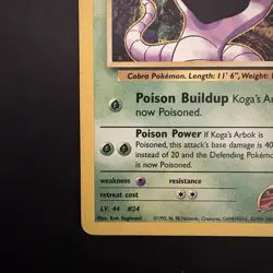 Pokemon Vintage Non-Holo Rare Koga's Arbok 25/132 Gym Challenge WotC - Image 5