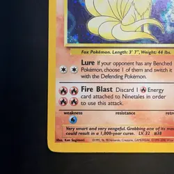 Pokemon Vintage Holo Ninetales 013/130 Base Set 2 Wizards Of The Coast 2000 - Image 5