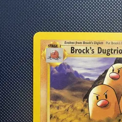 Pokemon Vintage Non-Holo Rare Brock's Dugtrio 22/132 Gym Challenge Wotc 2000 - Image 2