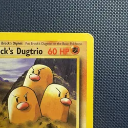 Pokemon Vintage Non-Holo Rare Brock's Dugtrio 22/132 Gym Challenge Wotc 2000 - Image 3