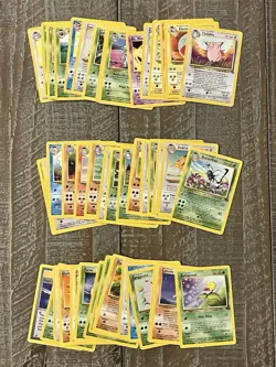 Pokemon TCG Jungle Unlimited Non-Holo Complete Set 17-64 NM/LP WOTC - Image 1
