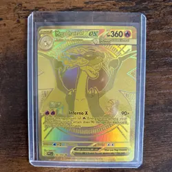 Pokemon TCG Mega Charizard X EX PFL 130/094 Gold Hyper Rare Near Mint Fast Ship - Image 1