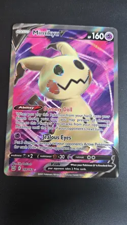 Pokemon TCG Mimikyu V 148/163 Battle Styles Full Art Holo Ultra Rare NM - Image 1