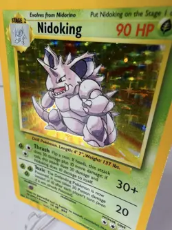 Pokemon Nidoking 11/102 Base Set Holo Rare 1999 Wizards Vintage NEAR MINT - Image 5