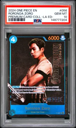 Roronoa Zoro PSA10 2024 One Piece Premium Card-Live Action Edition- #056 - Image 1