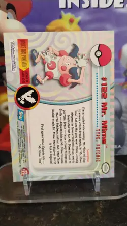 MR. MIME Series 3 TV Animation Ed. POKEMON Non-Holo 2000 TOPPS Trading Card #122 - Image 2