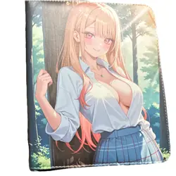 Anime Art Collectible Card Game Binder Album Multicolor Illustrated Cover - Image 1