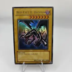 MP Yugioh Red-Eyes Black Dragon SDJ-001 Unlimited Edition Holo Rare Yu-Gi-Oh! - Image 1