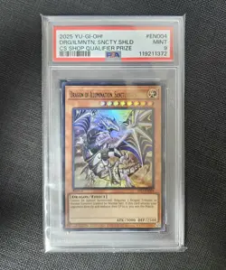 Yugioh WCS 2024 Replica Dragon of illumination sanctuary's shield 2025-EN004 PSA - Image 1