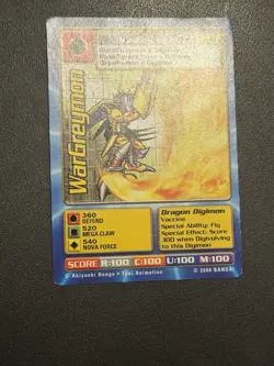 Digimon WarGreymon Tb-12 Taco Bell Promo Card 2000 - Image 3