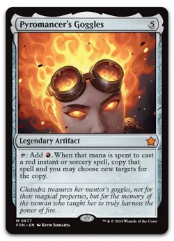 Pyromancer's Goggles #677 (NM) Foundations FDN Magic MTG - Image 1
